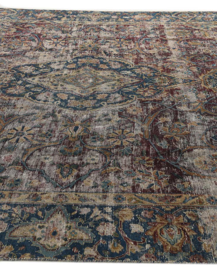 Detail image of 8' 7 x 12' 9  Hand Knotted Ultra Vintage Persian Wool Rug