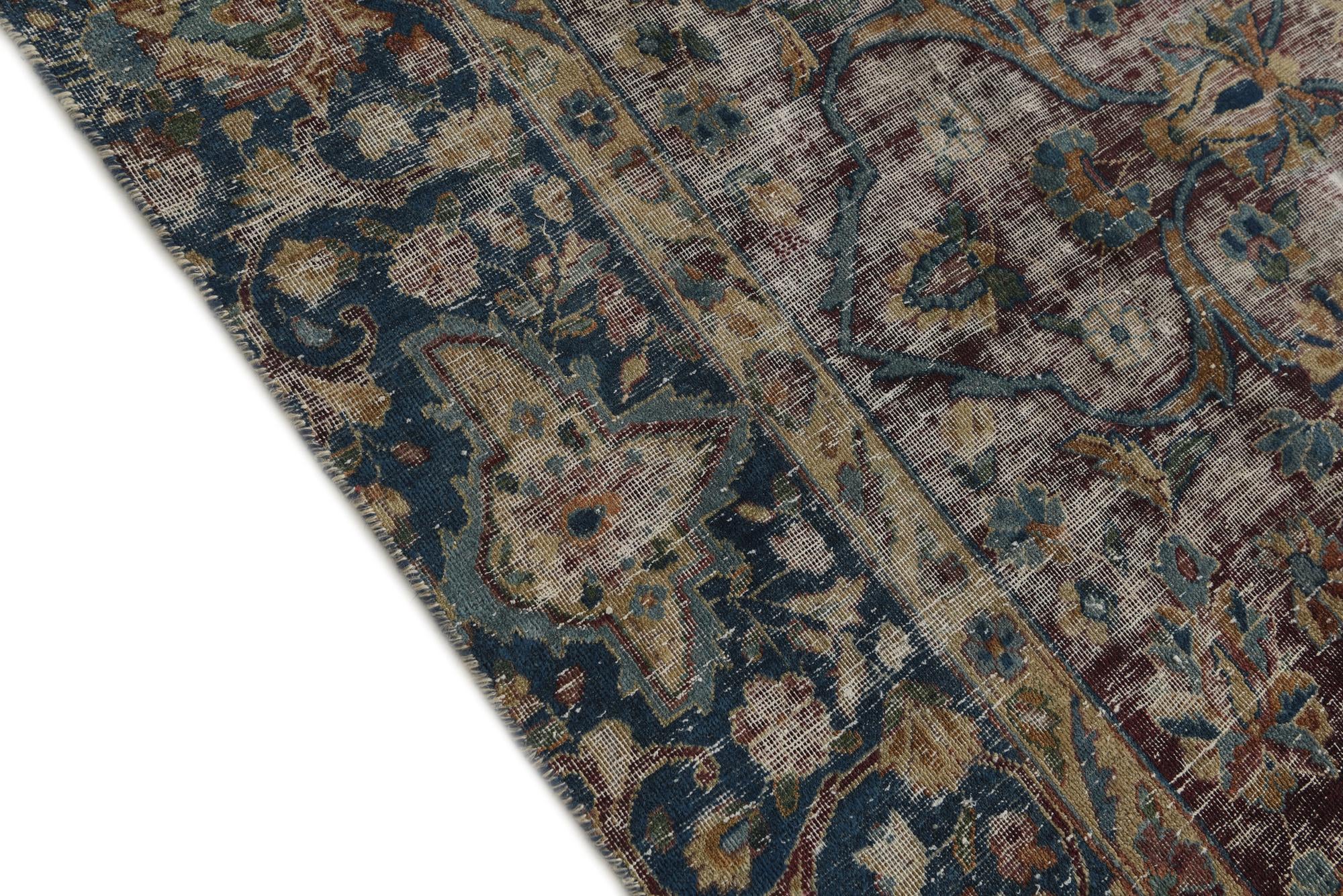 260cm x 390cm anudado a mano Ultra Vintage Alfombra Persa Lana