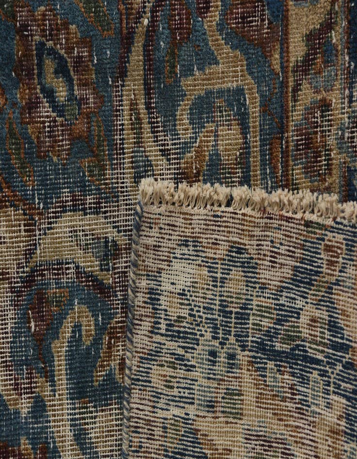 Detail image of 8' 7 x 12' 9  Hand Knotted Ultra Vintage Persian Wool Rug