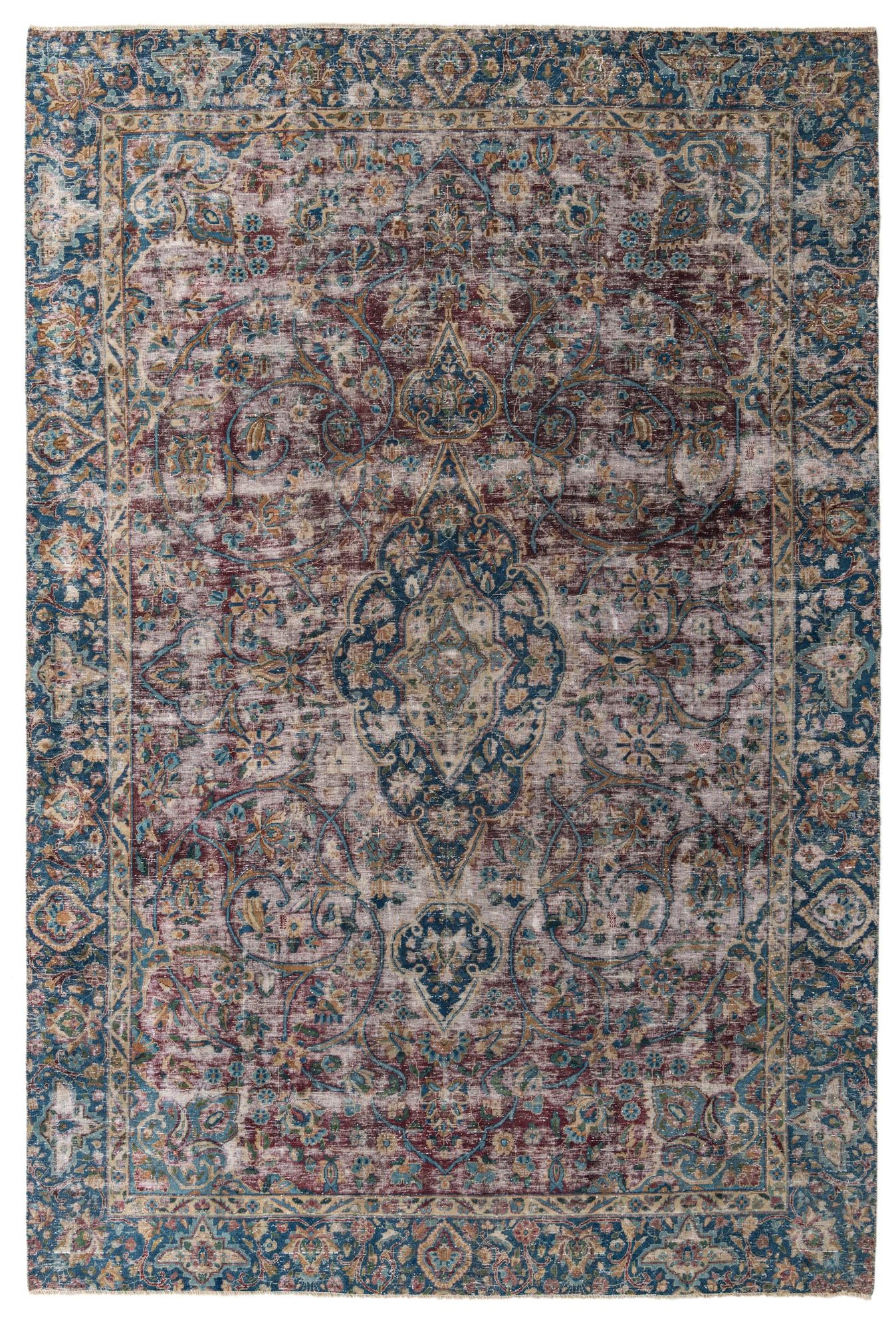 260cm x 390cm anudado a mano Ultra Vintage Alfombra Persa Lana