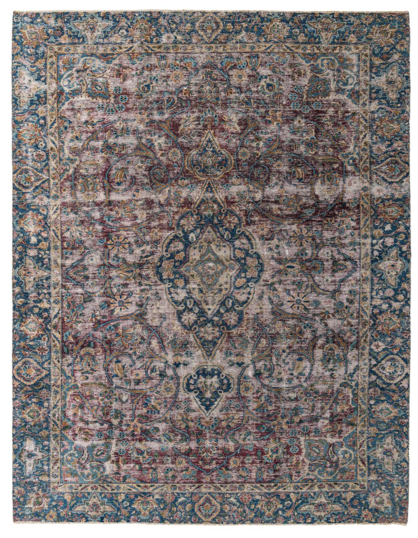 Primary image 8' 7 x 12' 9  Hand Knotted Ultra Vintage Persian Wool Rug