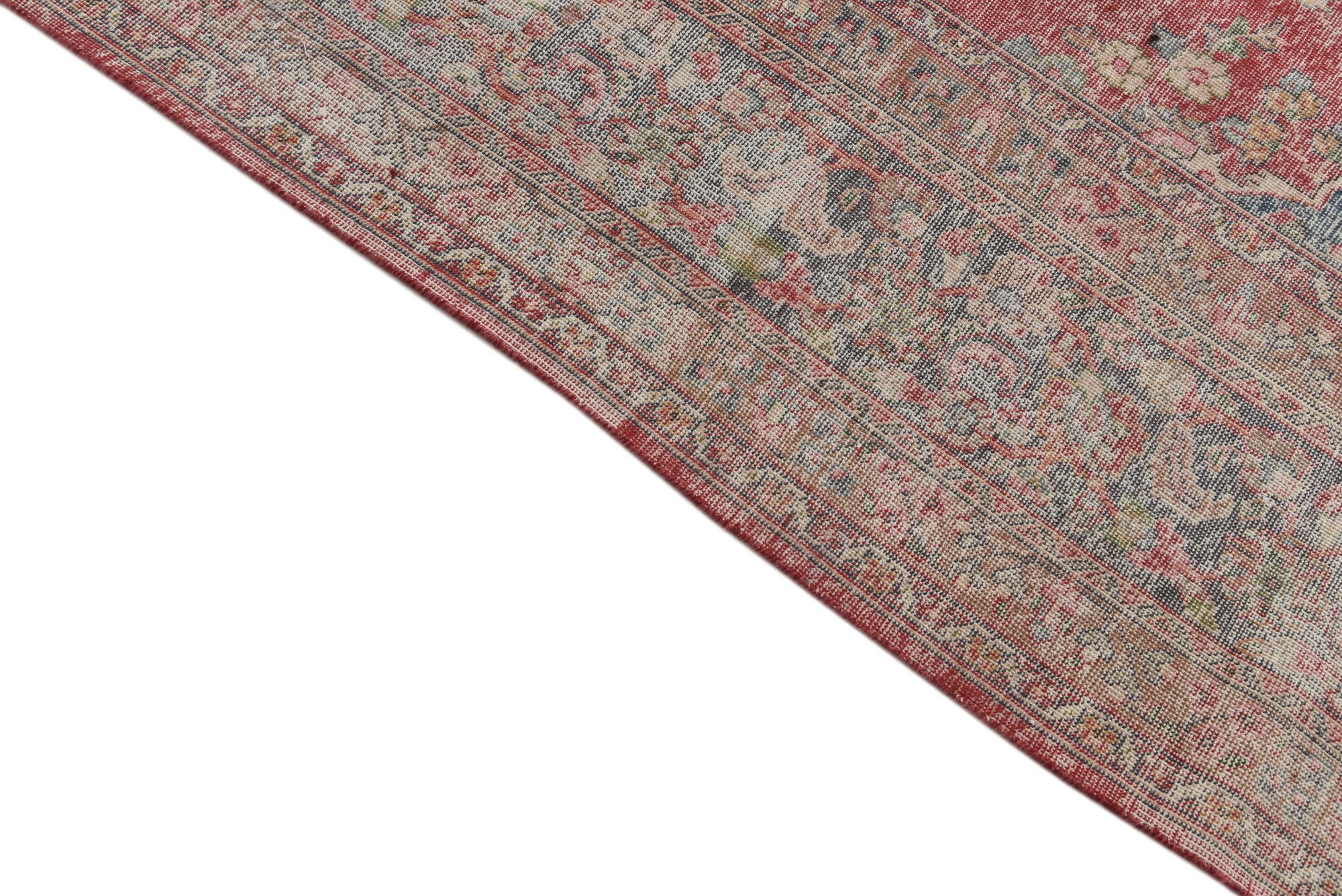 9' 5 x 12' 8 Hand Knotted Ultra Vintage Persian Wool Rug