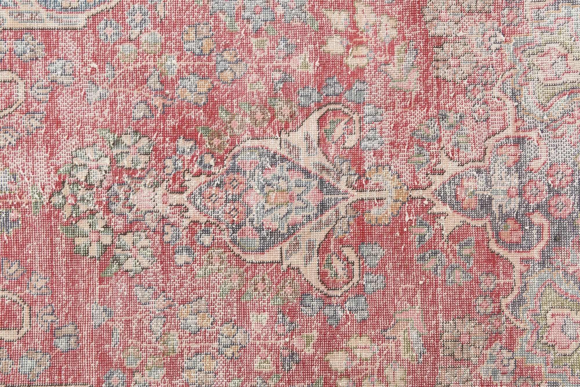 9' 5 x 12' 8 Hand Knotted Ultra Vintage Persian Wool Rug