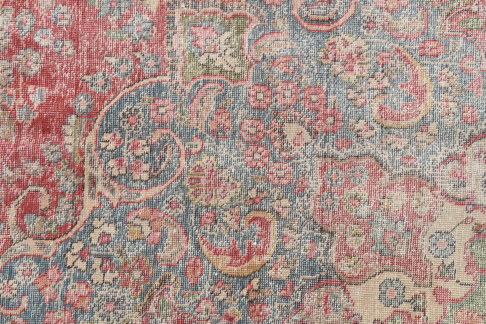 9' 5 x 12' 8 Hand Knotted Ultra Vintage Persian Wool Rug