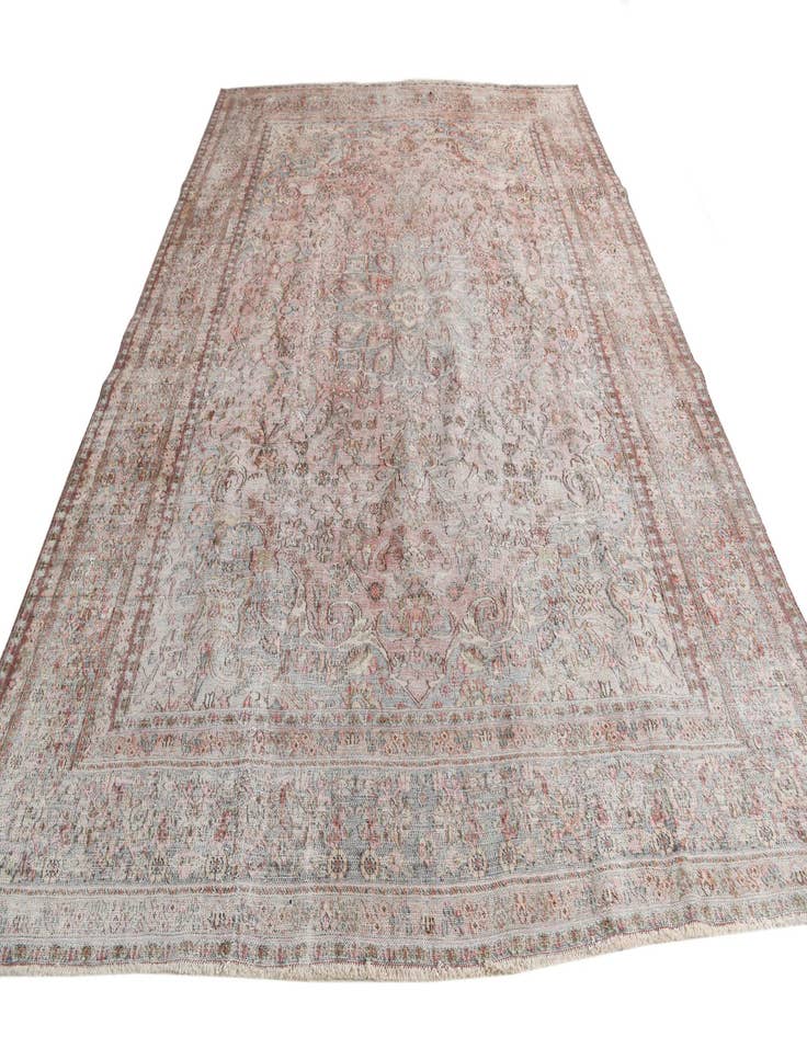 Detail image of 9' 7 x 12' 8  Hand Knotted Ultra Vintage Persian Wool Rug