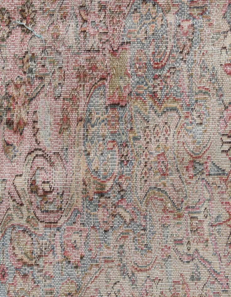 Detail image of 9' 7 x 12' 8  Hand Knotted Ultra Vintage Persian Wool Rug