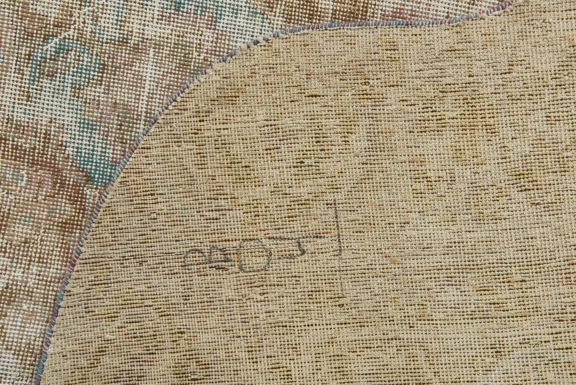 9' 5 x 11' 4 Hand Knotted Ultra Vintage Persian Wool Rug