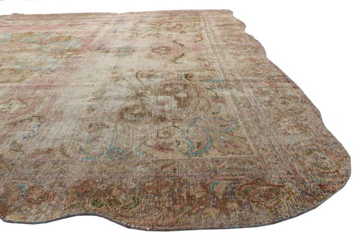 9' 5 x 11' 4 Hand Knotted Ultra Vintage Persian Wool Rug