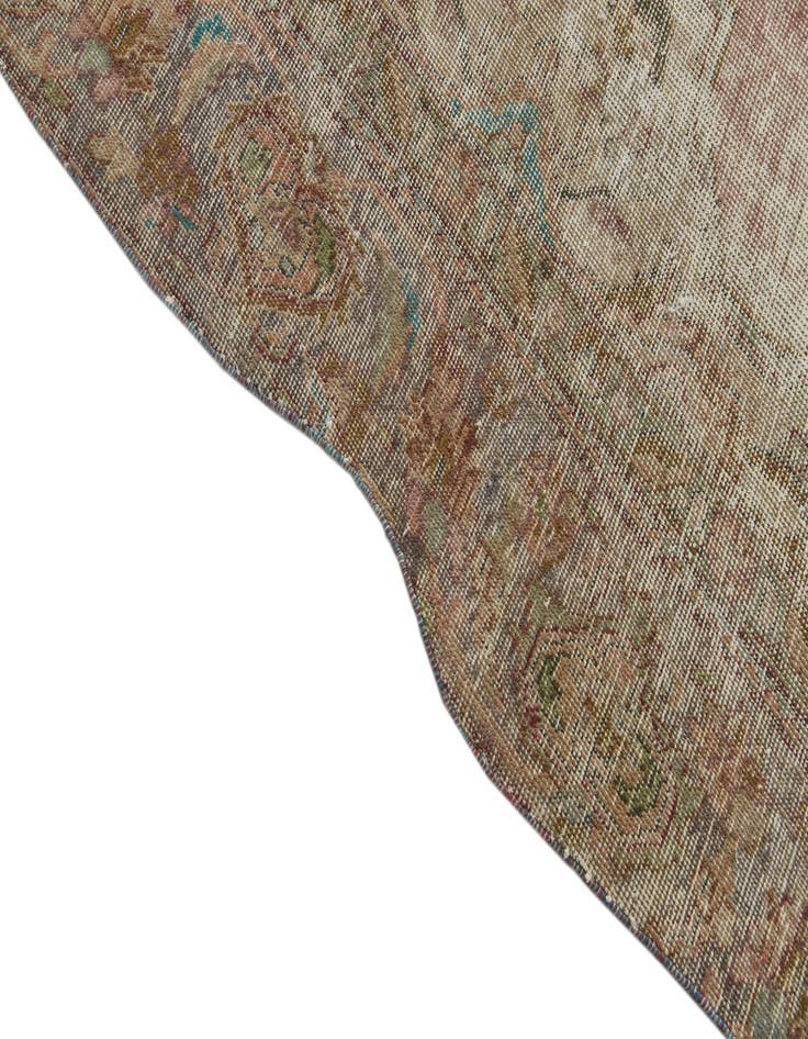 Detail image of 9' 5 x 11' 4  Hand Knotted Ultra Vintage Persian Wool Rug