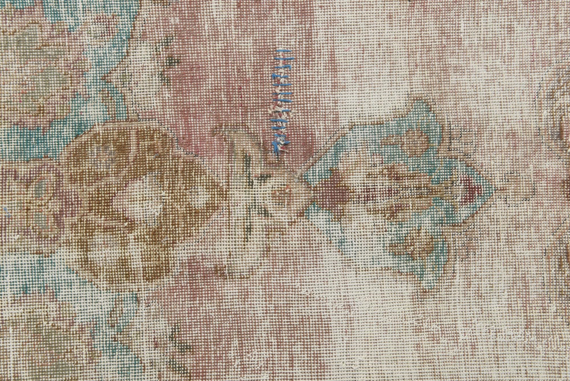 9' 5 x 11' 4 Hand Knotted Ultra Vintage Persian Wool Rug