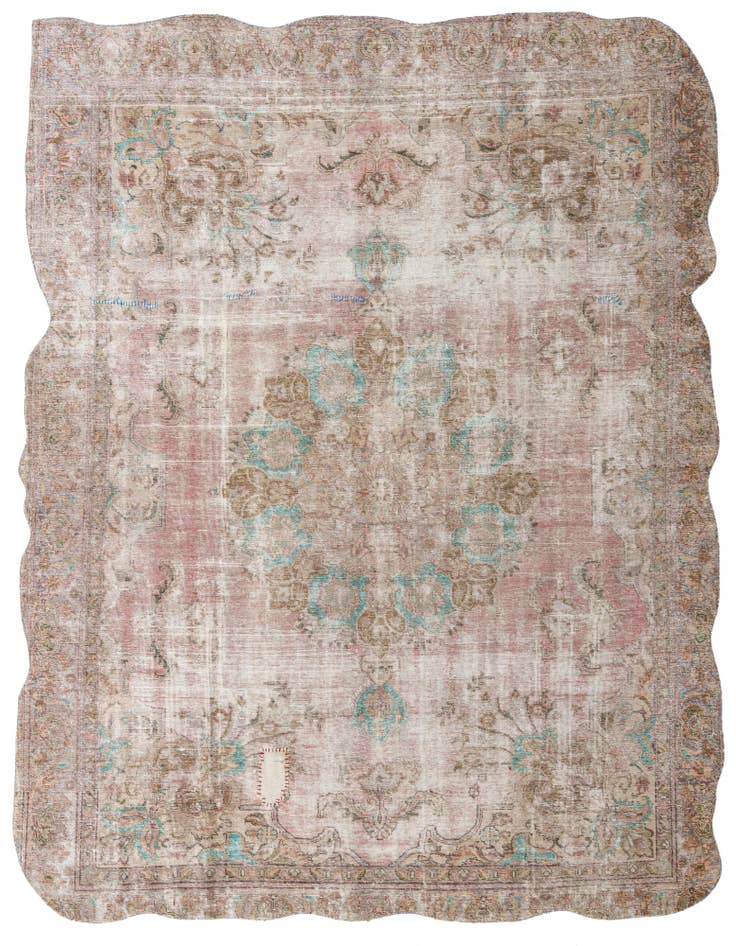 Detail image of 9' 5 x 11' 4 Hand Knotted Ultra Vintage Persian Wool Rug