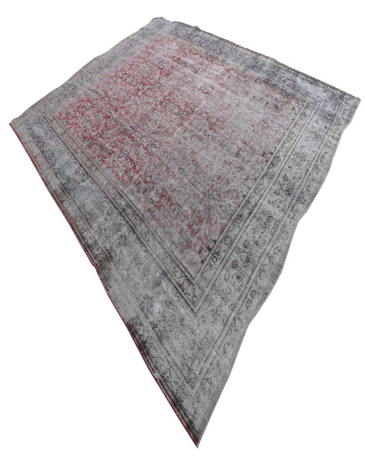 Detail image of 9' 10 x 12' 5  Hand Knotted Ultra Vintage Persian Wool Rug