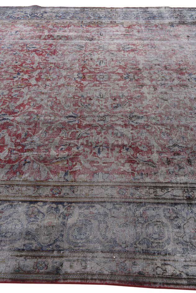 Detailansicht von 300cm x 380cm Handgeknüpft Ultra Vintage Persisch Wolle Teppich