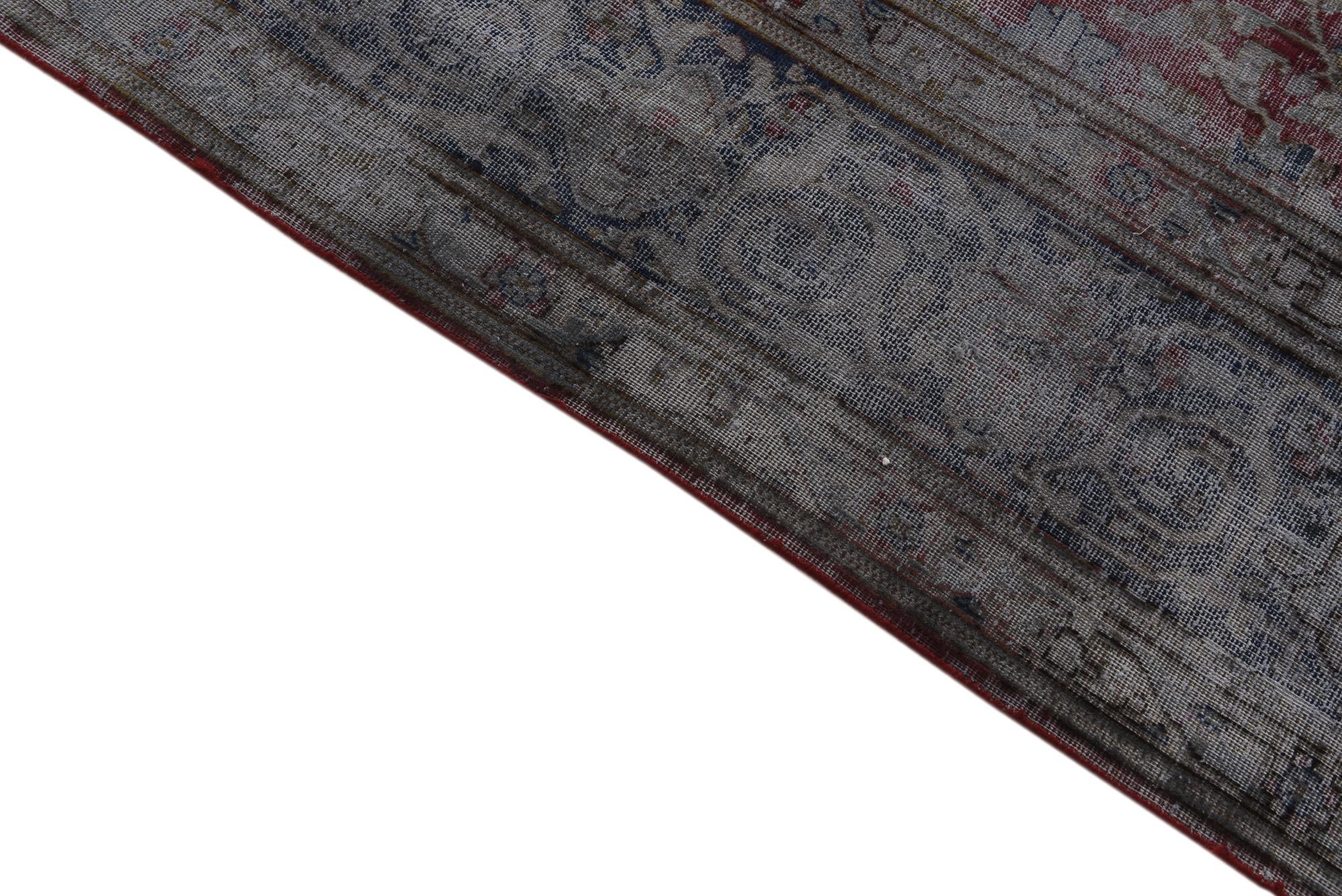9' 10 x 12' 5 Hand Knotted Ultra Vintage Persian Wool Rug