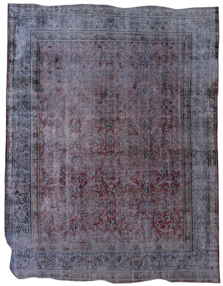 Detail image of 9' 10 x 12' 5 Hand Knotted Ultra Vintage Persian Wool Rug