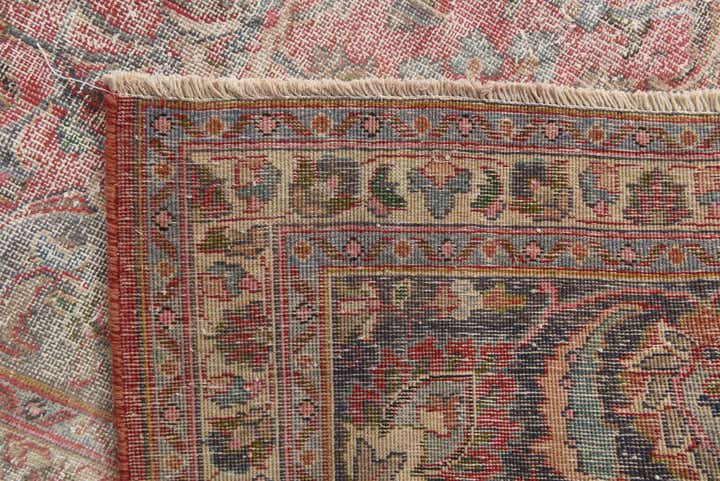 9' 8 x 12' 4 Hand Knotted Ultra Vintage Persian Wool Rug