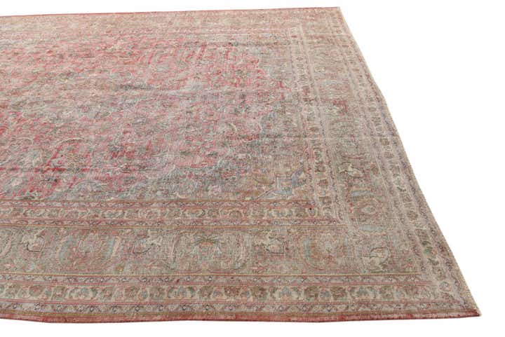 9' 8 x 12' 4 Hand Knotted Ultra Vintage Persian Wool Rug