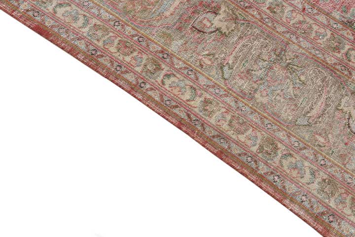 9' 8 x 12' 4 Hand Knotted Ultra Vintage Persian Wool Rug
