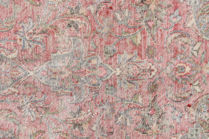 9' 8 x 12' 4 Hand Knotted Ultra Vintage Persian Wool Rug