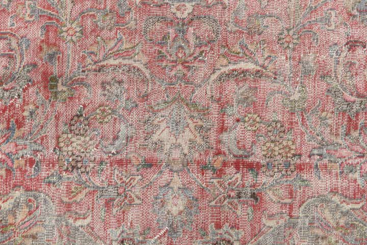 9' 8 x 12' 4 Hand Knotted Ultra Vintage Persian Wool Rug