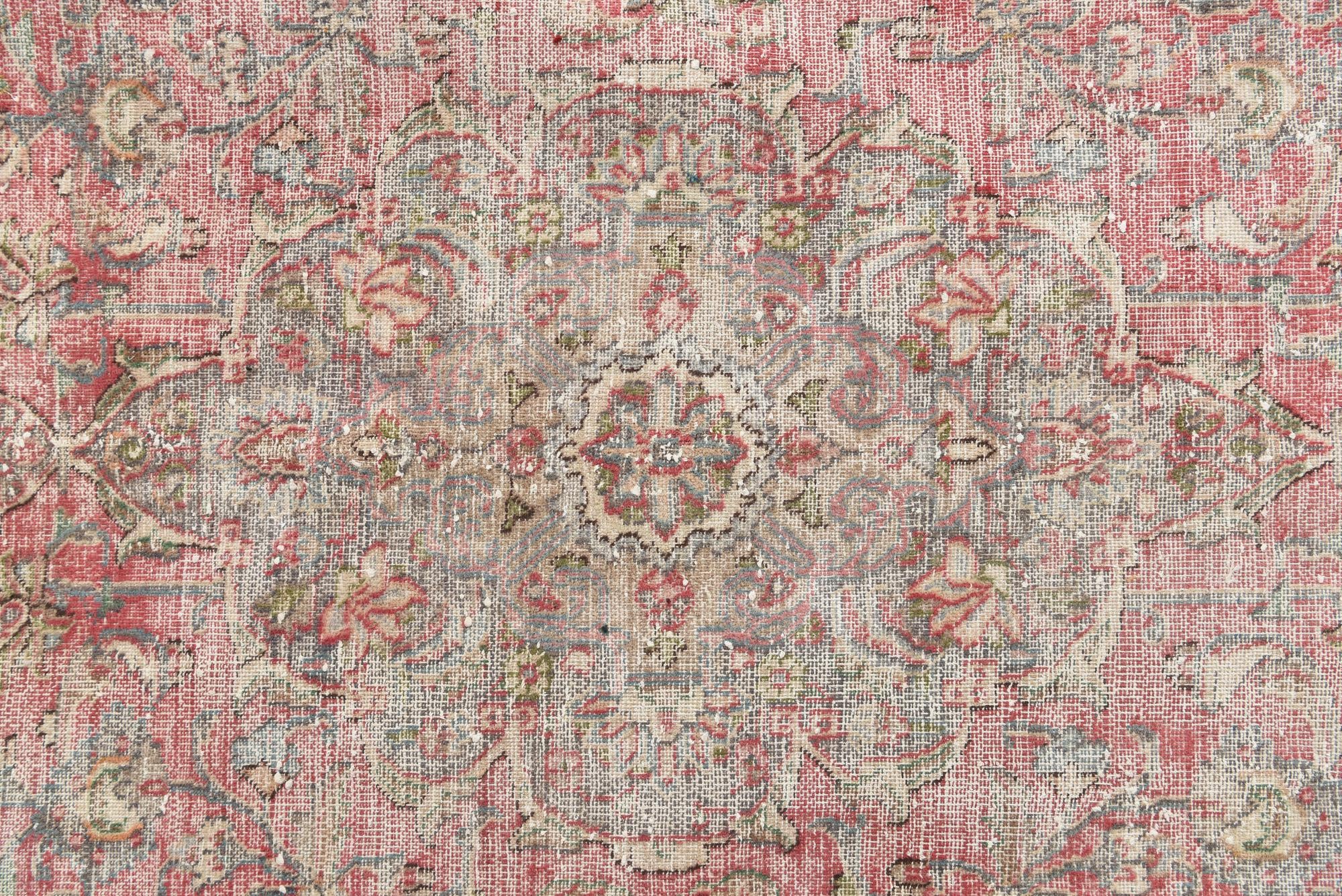 9' 10 x 12' 6 Hand Knotted Ultra Vintage Persian Wool Rug