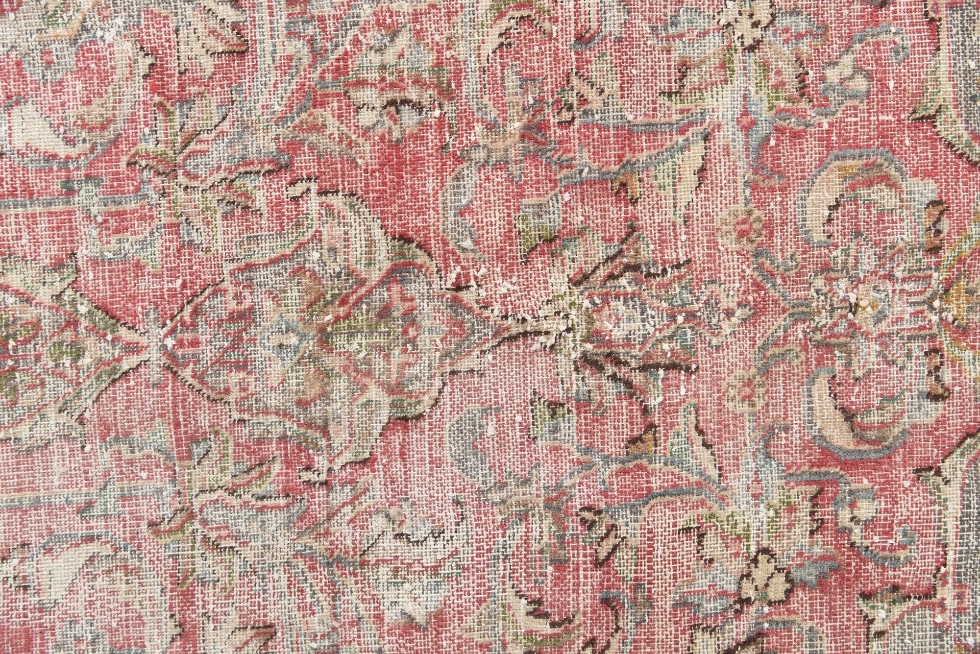 9' 10 x 12' 6 Hand Knotted Ultra Vintage Persian Wool Rug