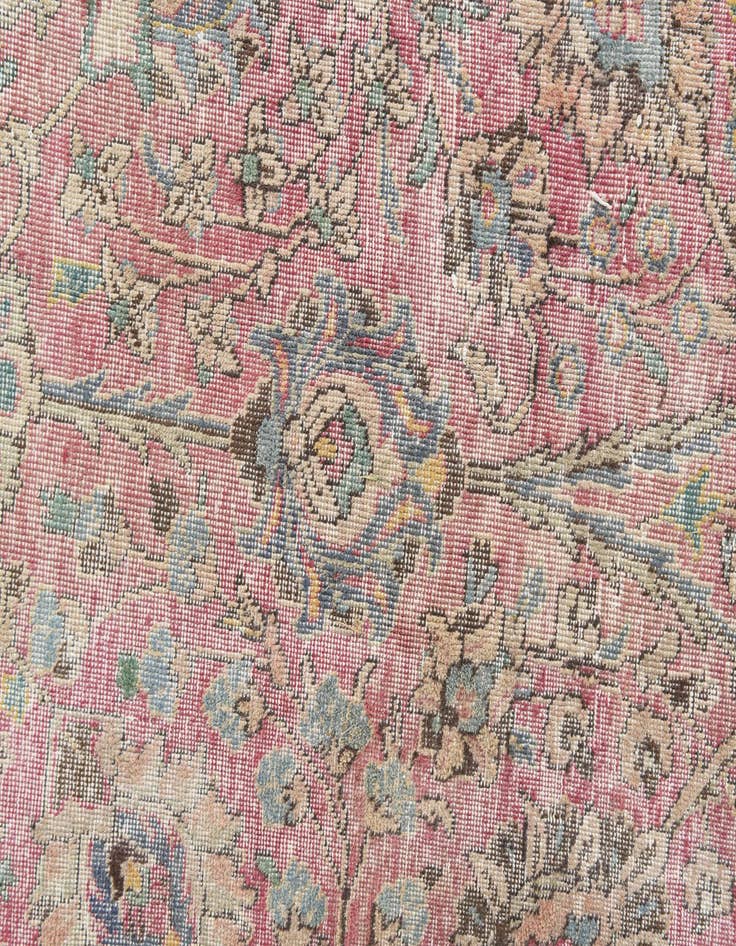 Detail image of 9' 9 x 13' 1  Hand Knotted Ultra Vintage Persian Wool Rug