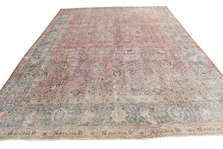 9' 9 x 13' 1 Hand Knotted Ultra Vintage Persian Wool Rug
