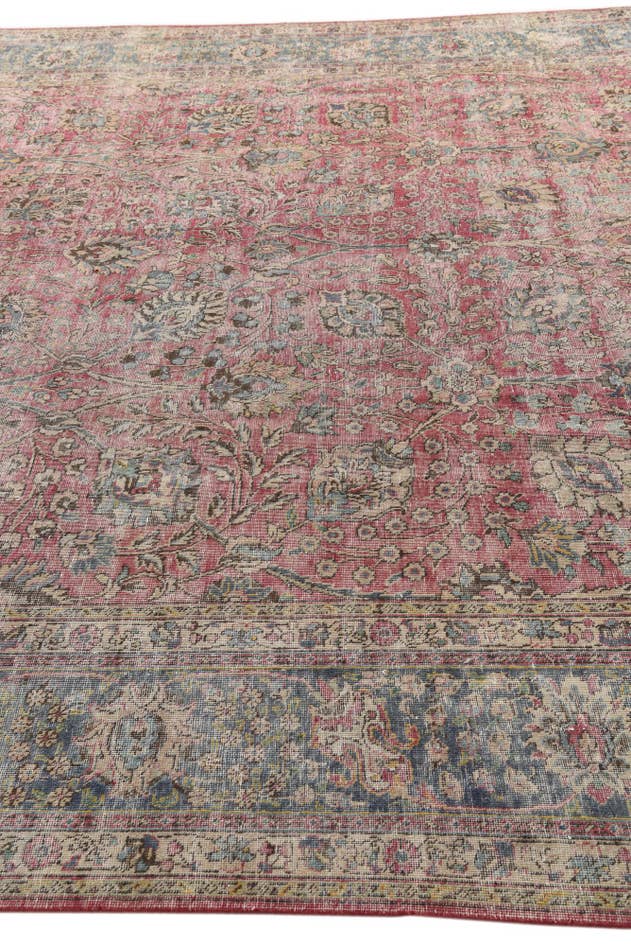 Detail image of 9' 9 x 13' 1 Hand Knotted Ultra Vintage Persian Wool Rug