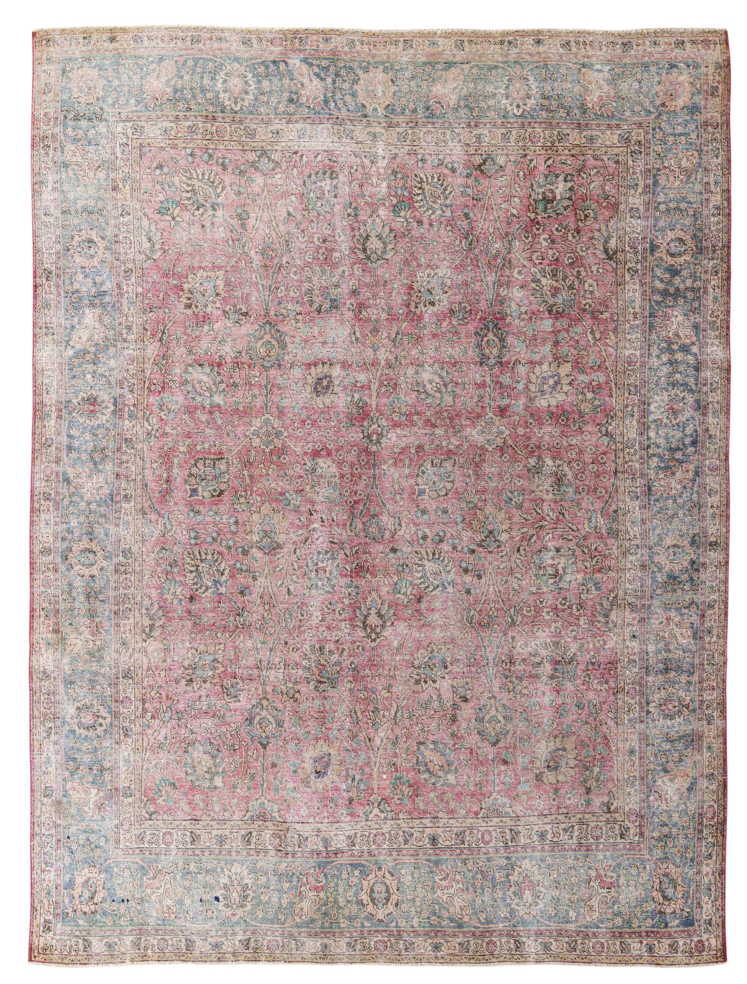 9' 9 x 13' 1 Hand Knotted Ultra Vintage Persian Wool Rug