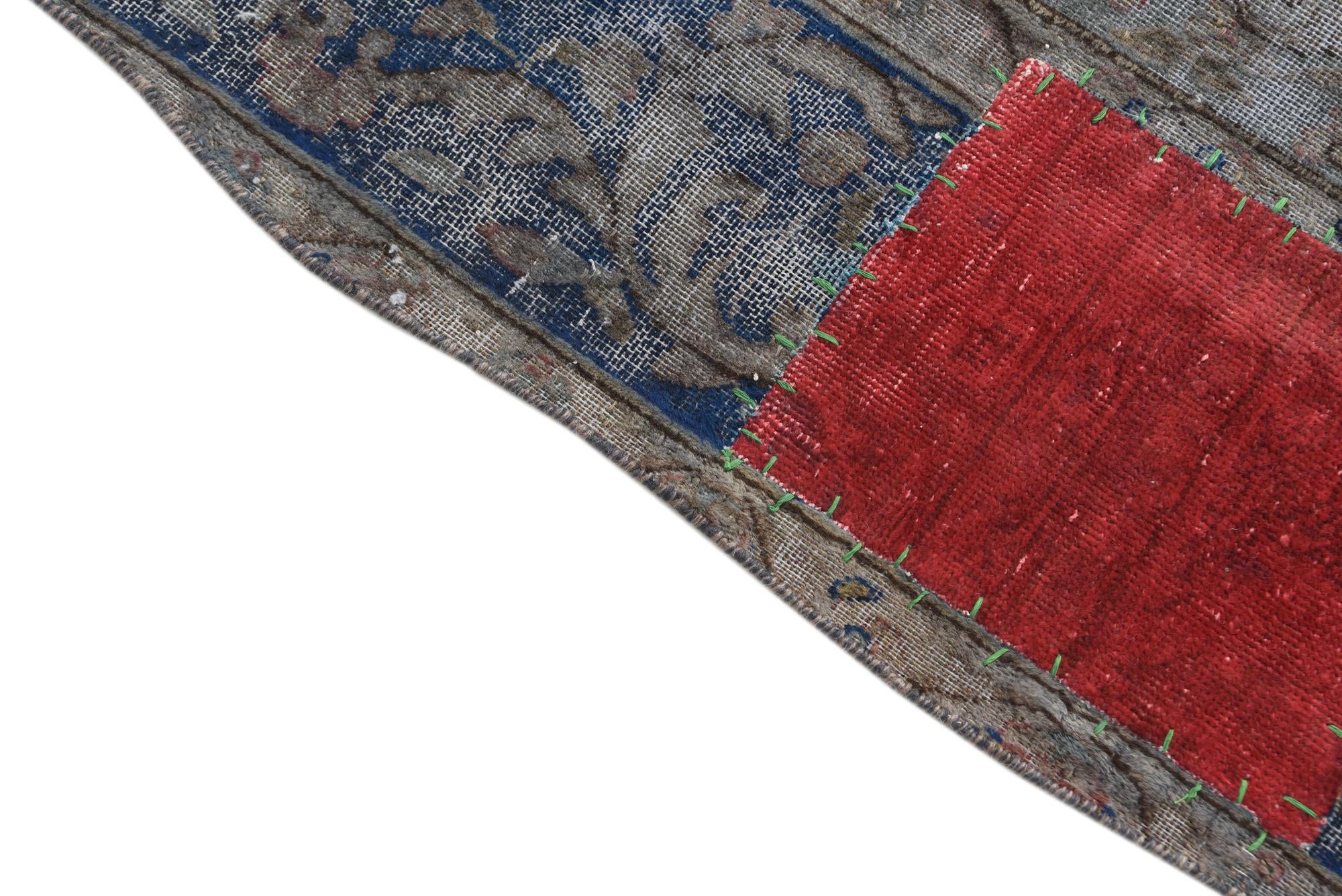 6' 4 x 9' 5 Hand Knotted Ultra Vintage Persian Wool Rug
