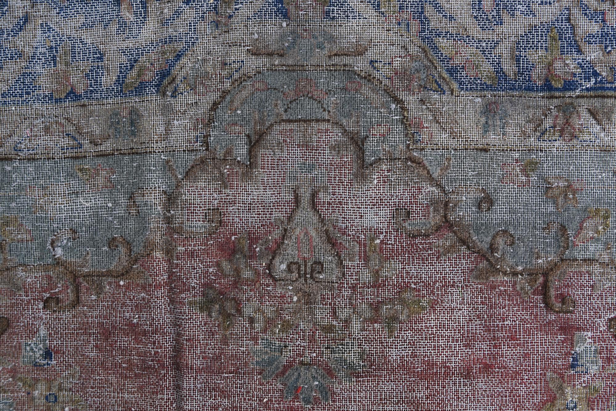 6' 4 x 9' 5 Hand Knotted Ultra Vintage Persian Wool Rug