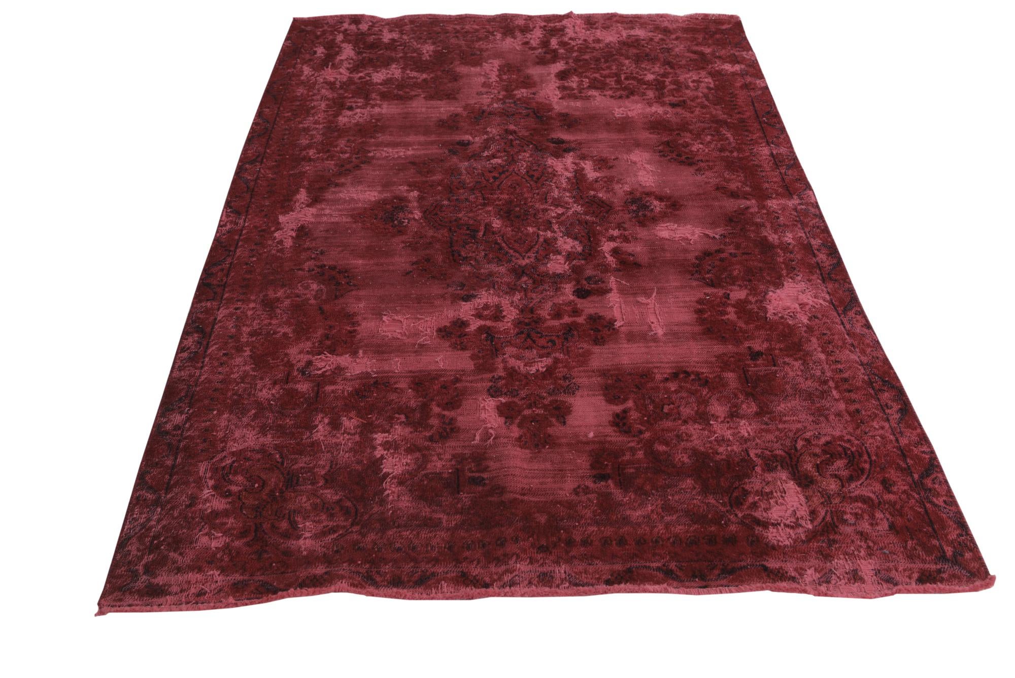 4' 5 x 6' 10 Hand Knotted Ultra Vintage Persian Wool Rug