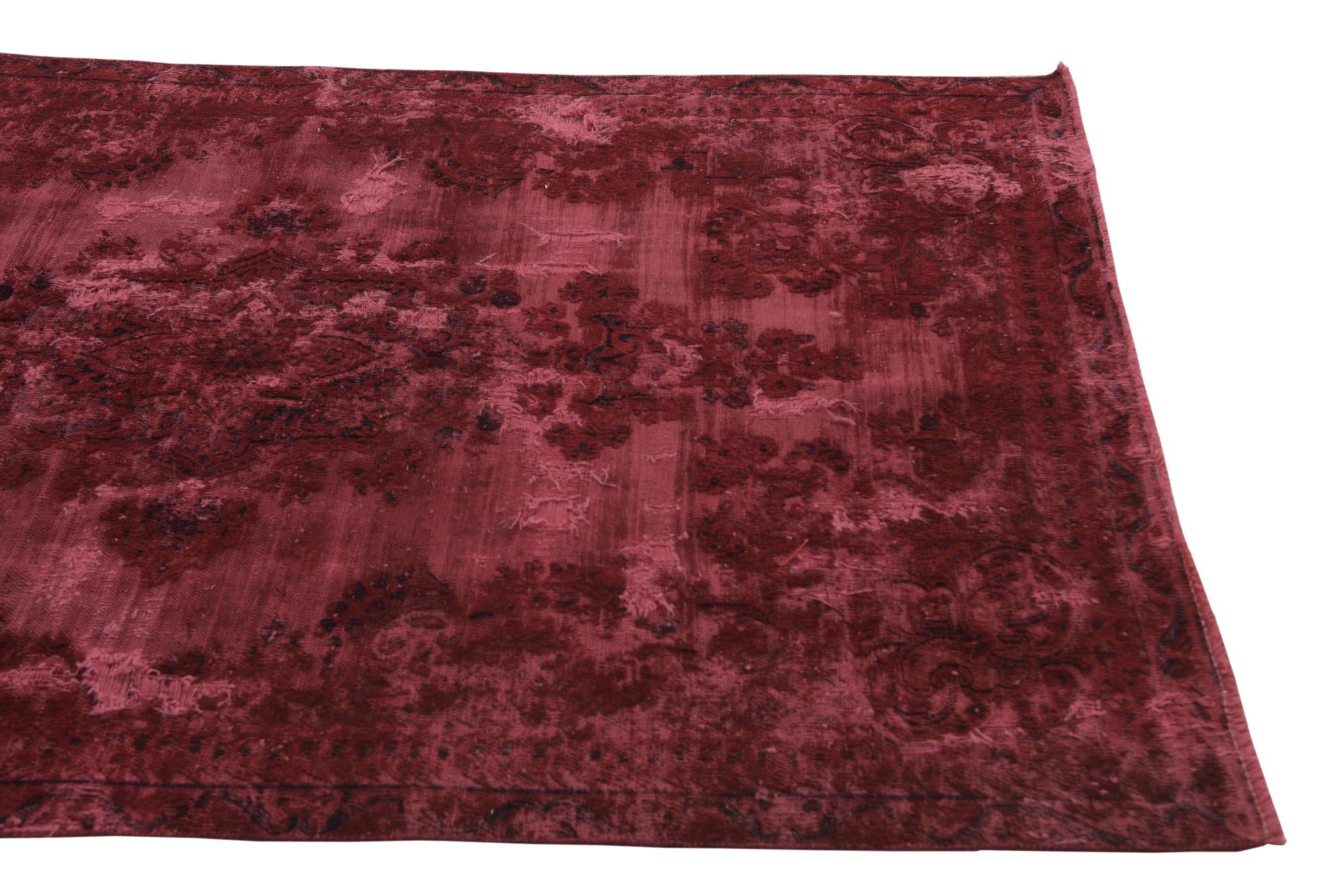 4' 5 x 6' 10 Hand Knotted Ultra Vintage Persian Wool Rug