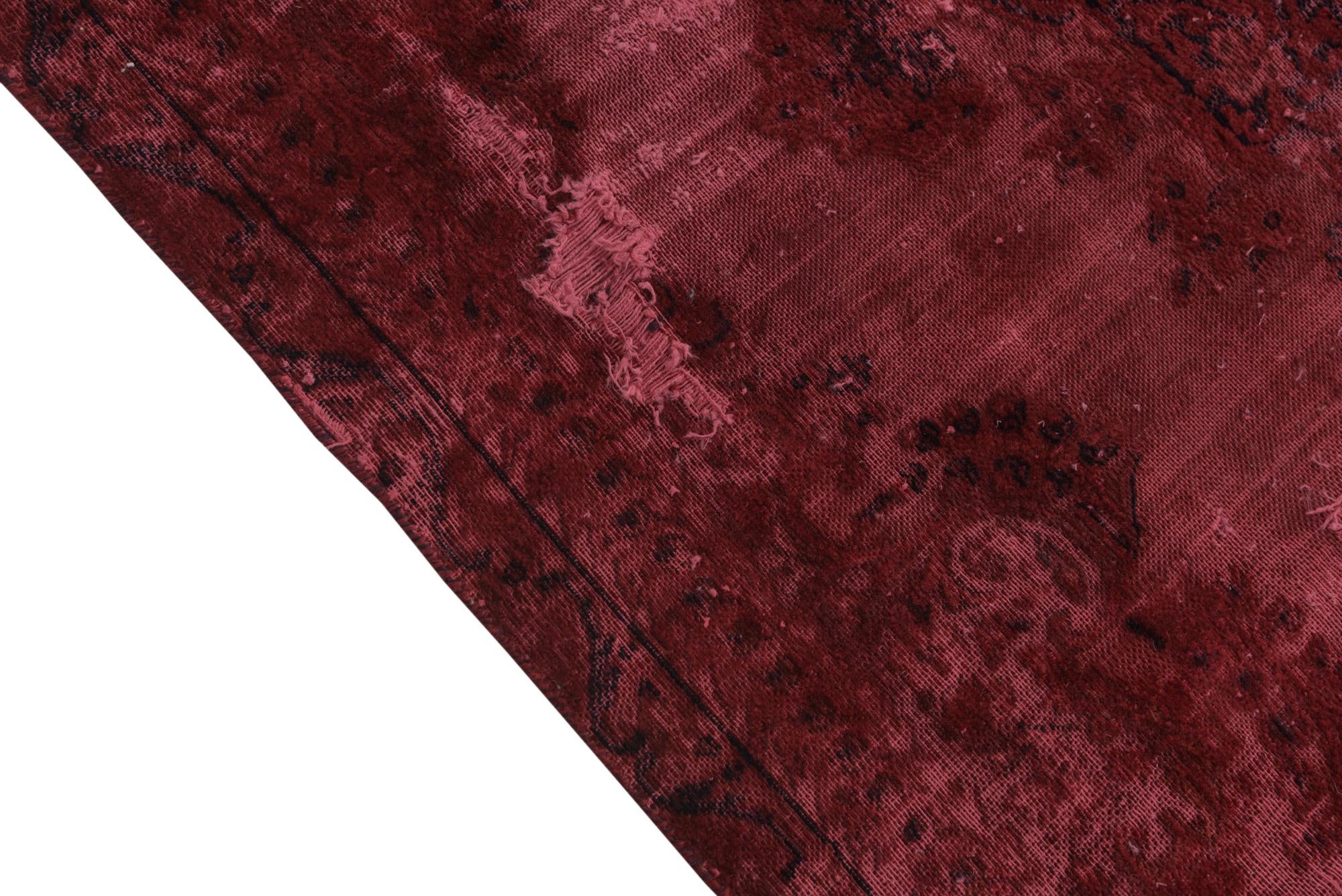 4' 5 x 6' 10 Hand Knotted Ultra Vintage Persian Wool Rug
