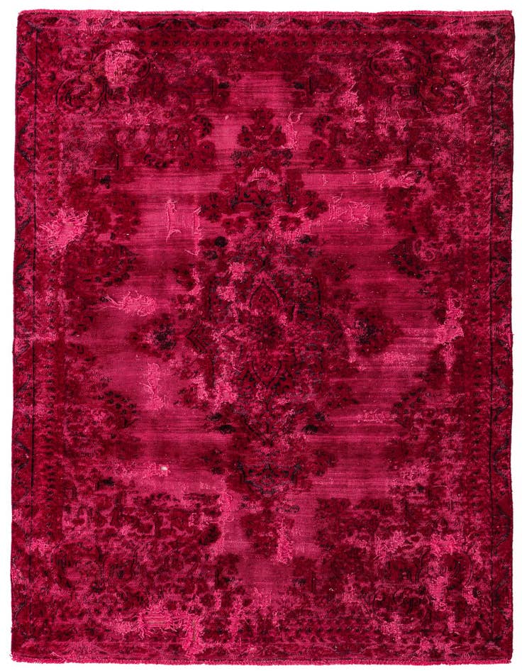 Detail image of 4' 5 x 6' 10 Hand Knotted Ultra Vintage Persian Wool Rug