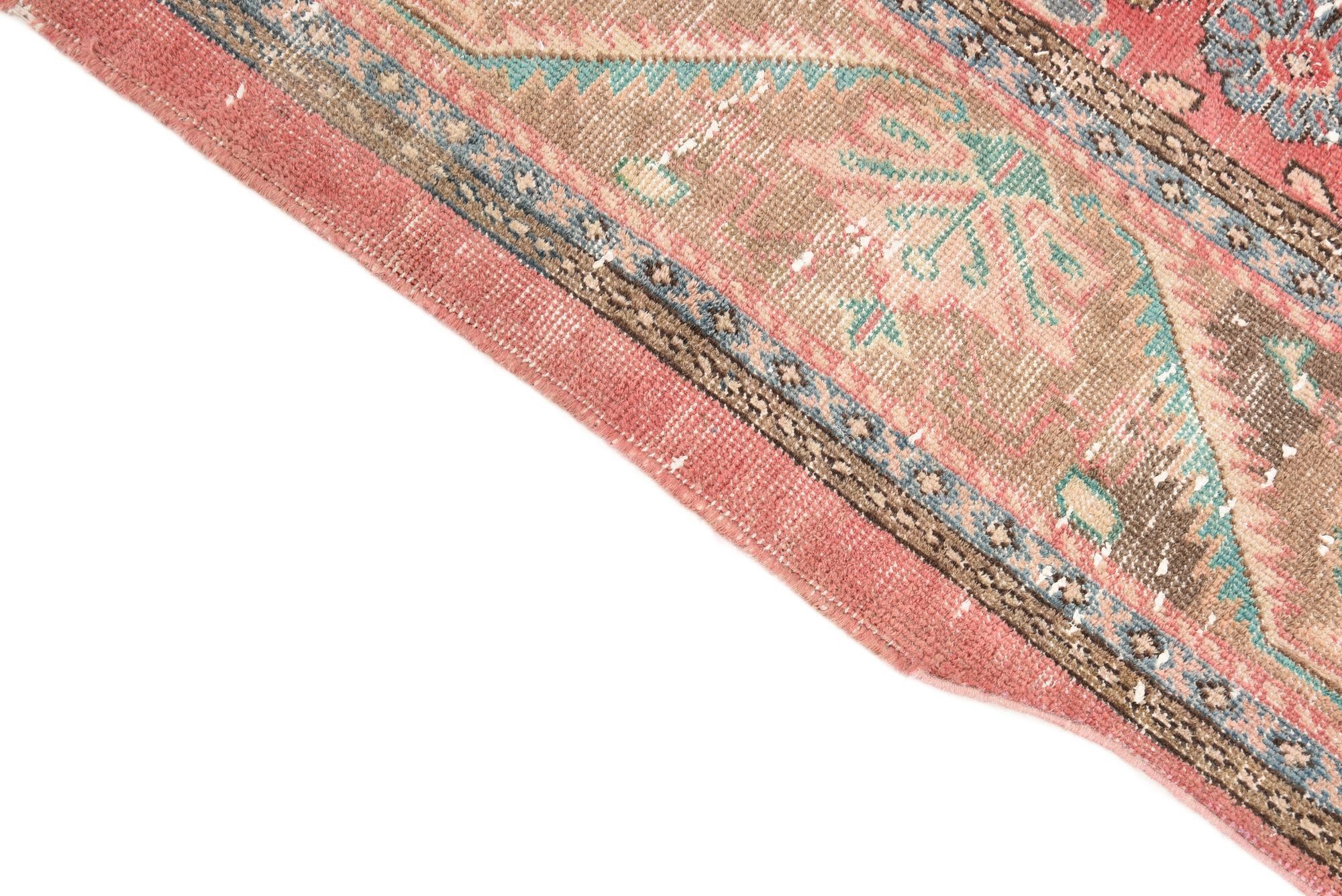 9' 10 x 12' 8 Hand Knotted Ultra Vintage Persian Wool Rug