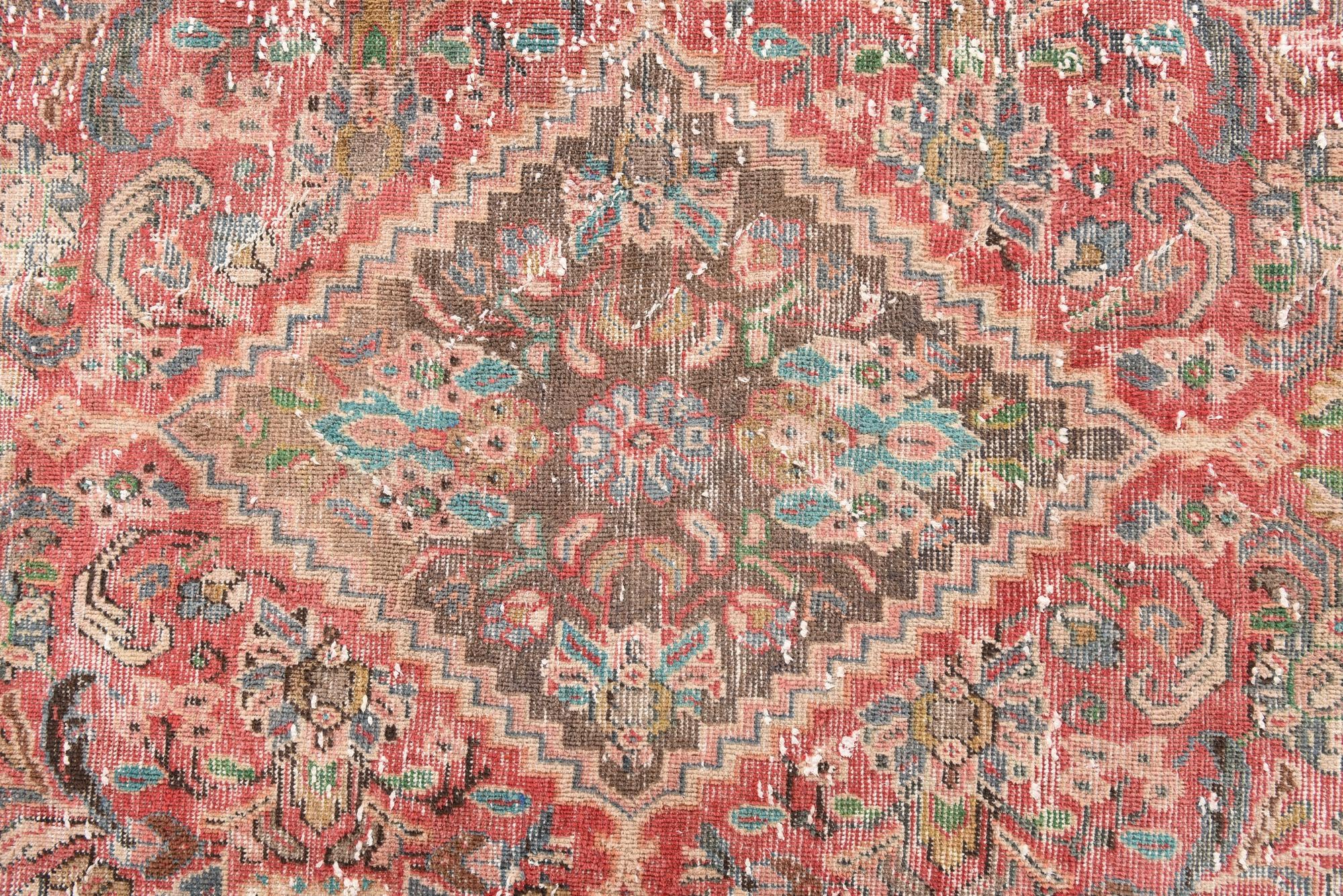 9' 10 x 12' 8 Hand Knotted Ultra Vintage Persian Wool Rug
