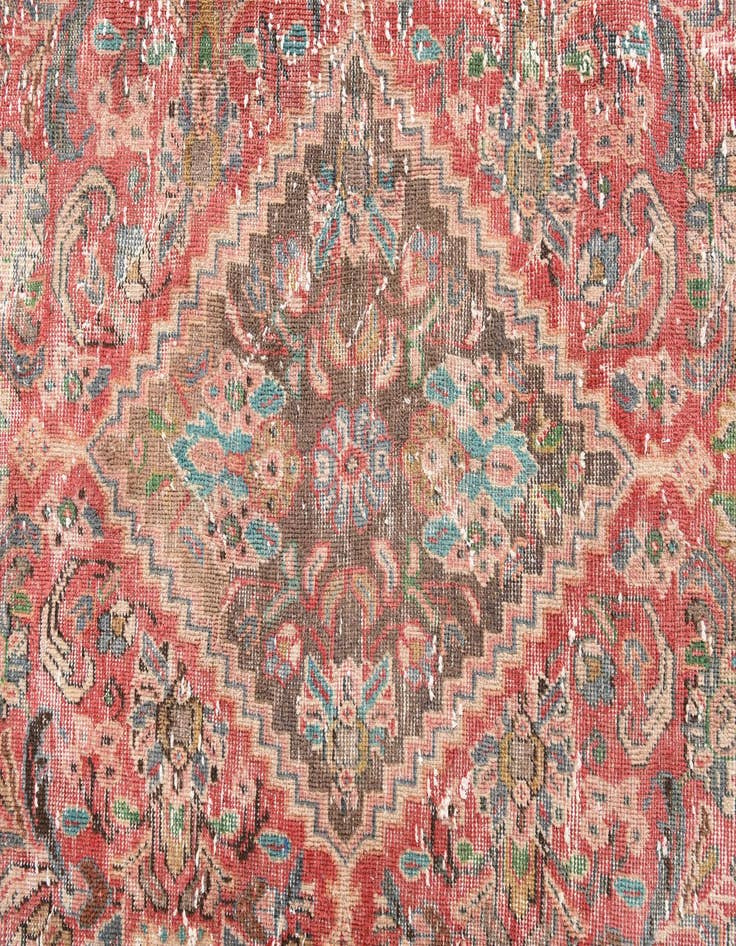 Detail image of 9' 10 x 12' 8  Hand Knotted Ultra Vintage Persian Wool Rug
