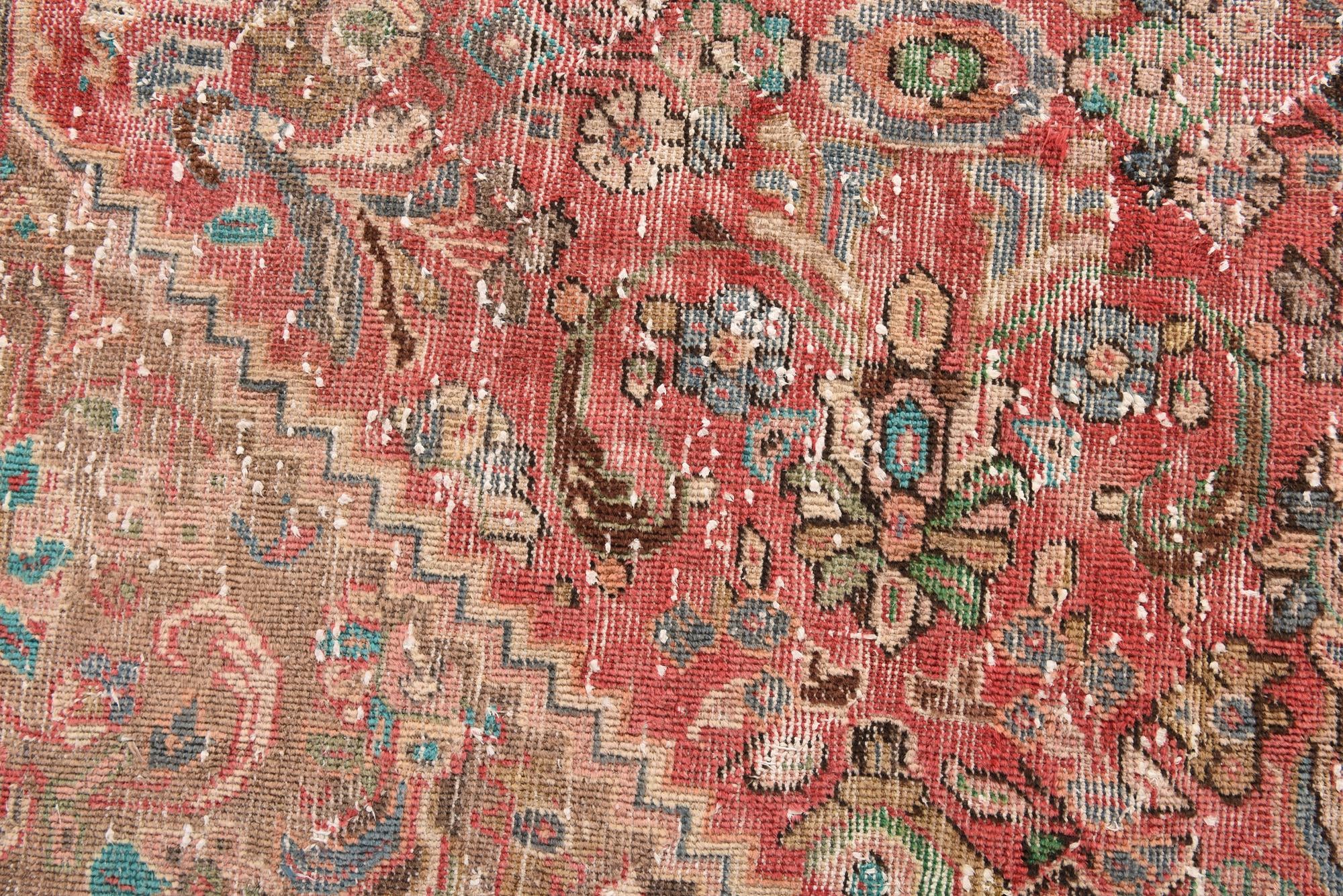 9' 10 x 12' 8 Hand Knotted Ultra Vintage Persian Wool Rug