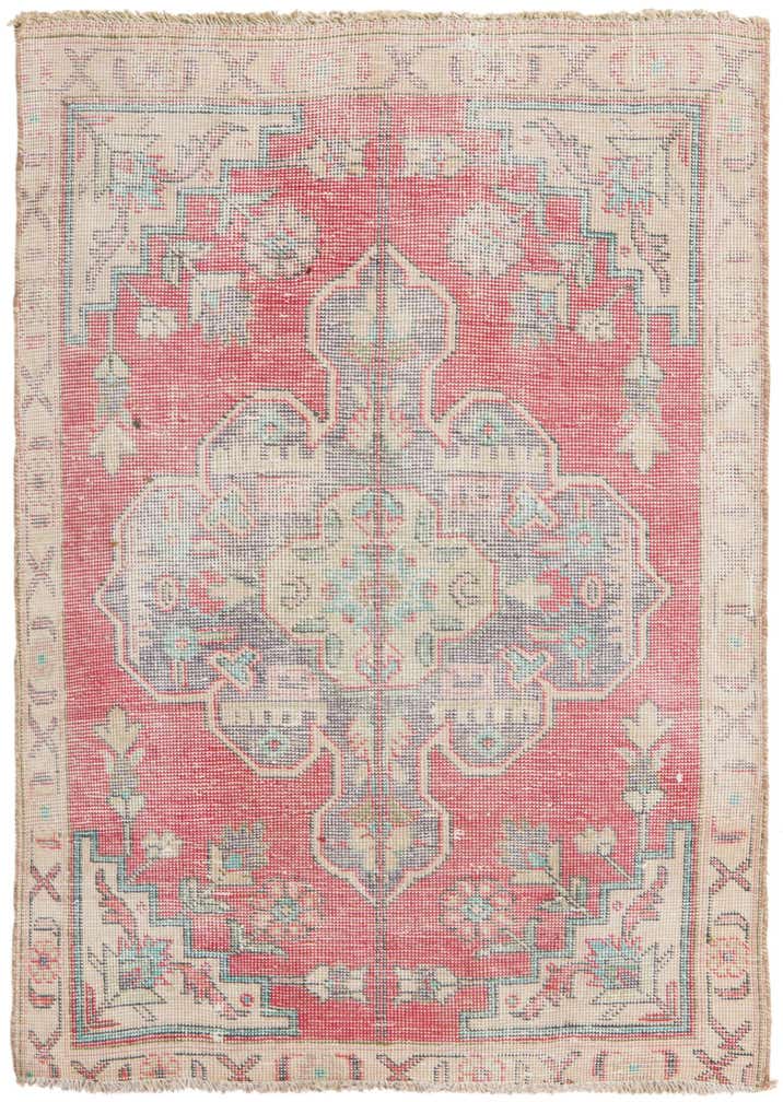 2' 10 x 4' 3 Hand Knotted Ultra Vintage Persian Wool Rug