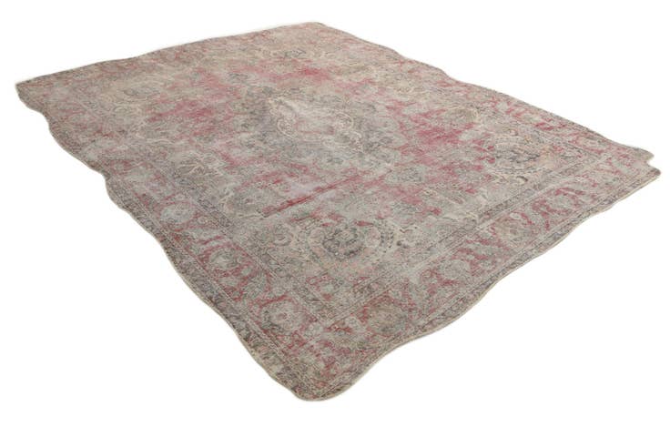 Detail image of 9' x 11' 9 Hand Knotted Ultra Vintage Persian Wool Rug