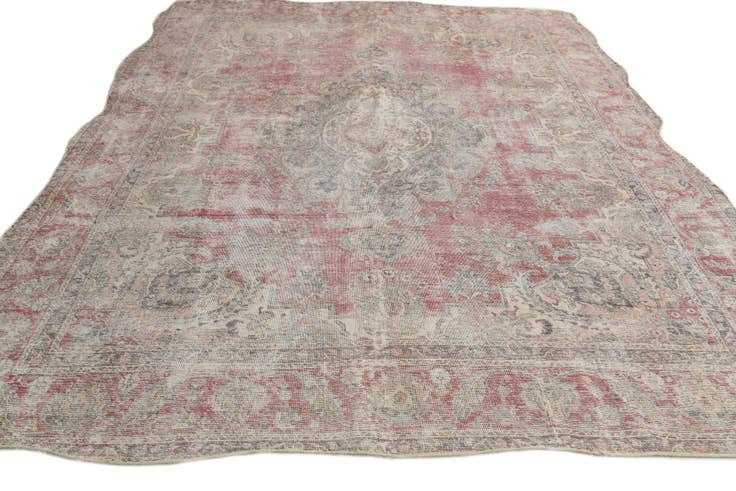 Detail image of 9' x 11' 9 Hand Knotted Ultra Vintage Persian Wool Rug