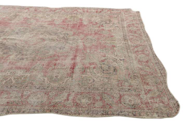 9' x 11' 9 Hand Knotted Ultra Vintage Persian Wool Rug