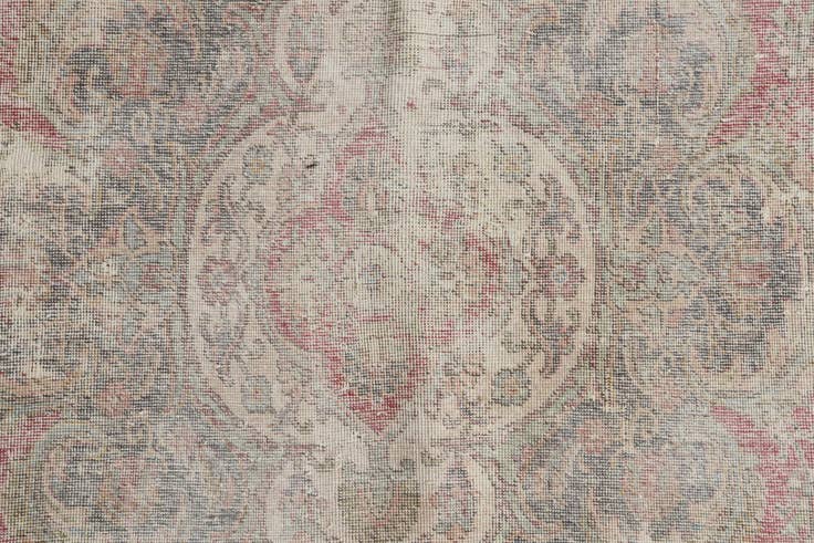 Detail image of 9' x 11' 9 Hand Knotted Ultra Vintage Persian Wool Rug