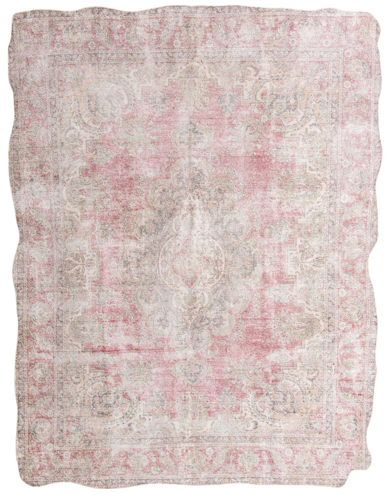 9' x 11' 9 Hand Knotted Ultra Vintage Persian Wool Rug