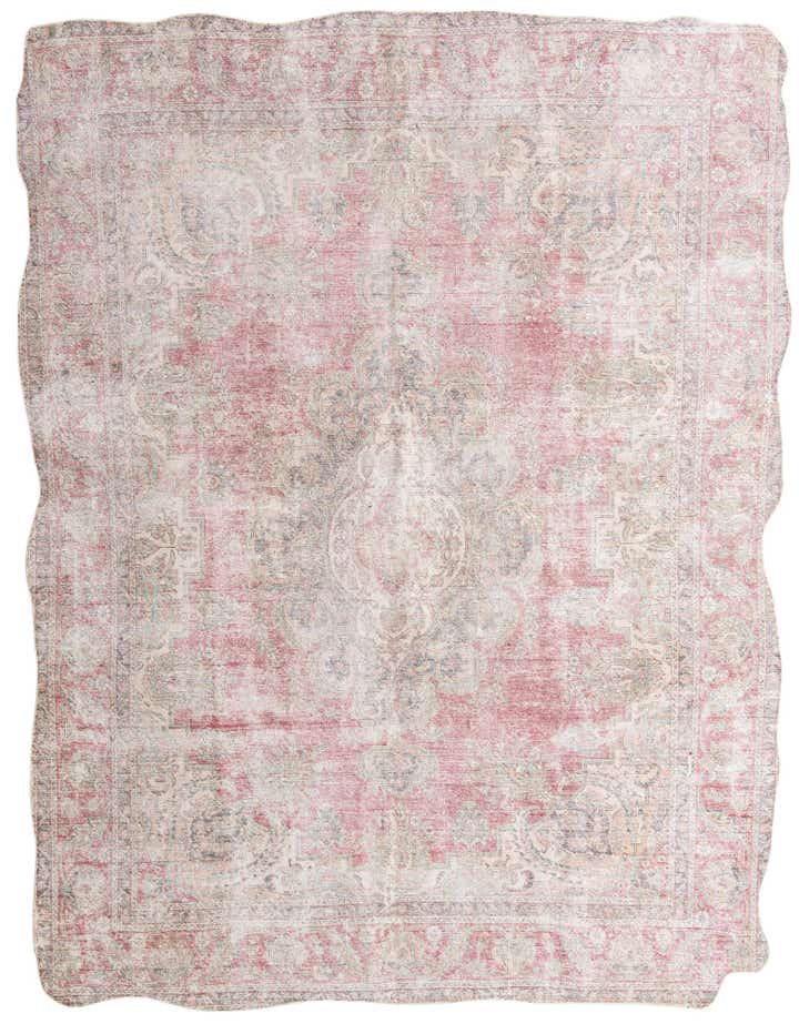 9' x 11' 9 Hand Knotted Ultra Vintage Persian Wool Rug