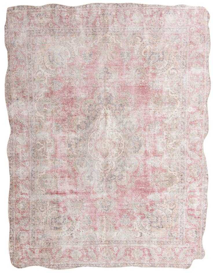 Detail image of 9' x 11' 9 Hand Knotted Ultra Vintage Persian Wool Rug