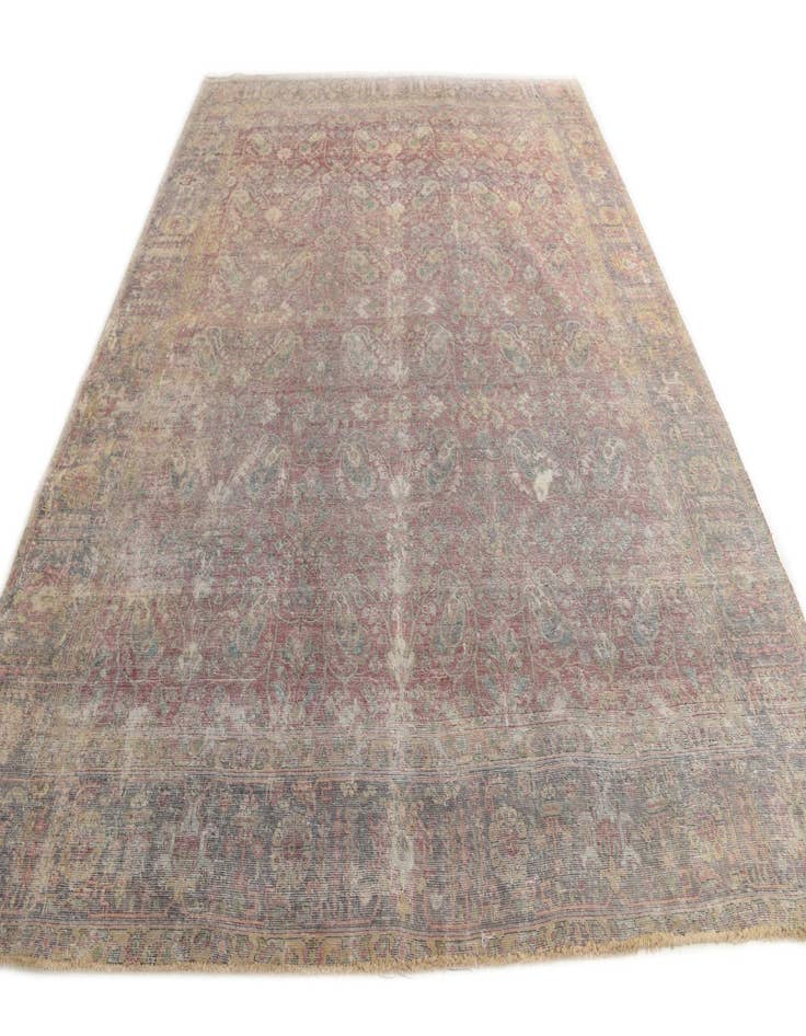 Detail image of 10' x 12' 7  Hand Knotted Ultra Vintage Persian Wool Rug