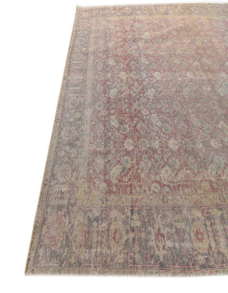 Detail image of 10' x 12' 7  Hand Knotted Ultra Vintage Persian Wool Rug